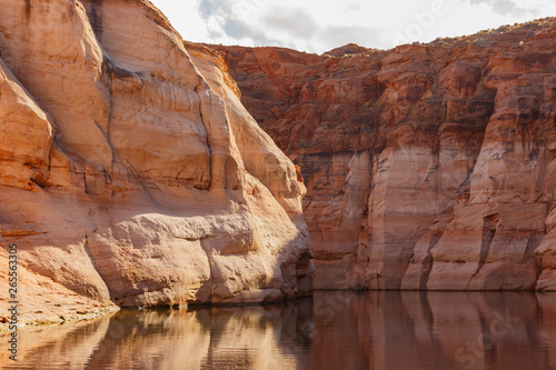 The famous Antelope Canyon from boat trip at Page