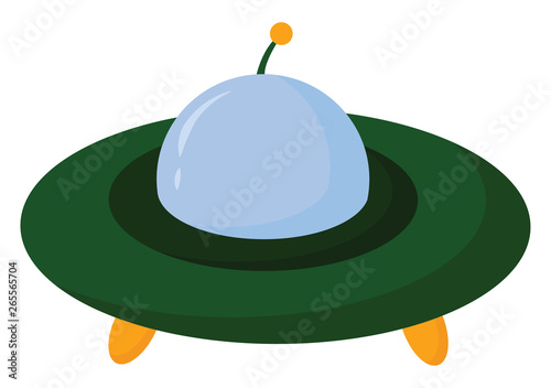 Clipart of an UFO vector or color illustration