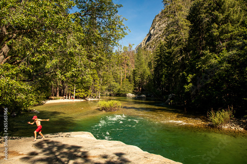 A landscape of Kings Canyon National Park in California. photo