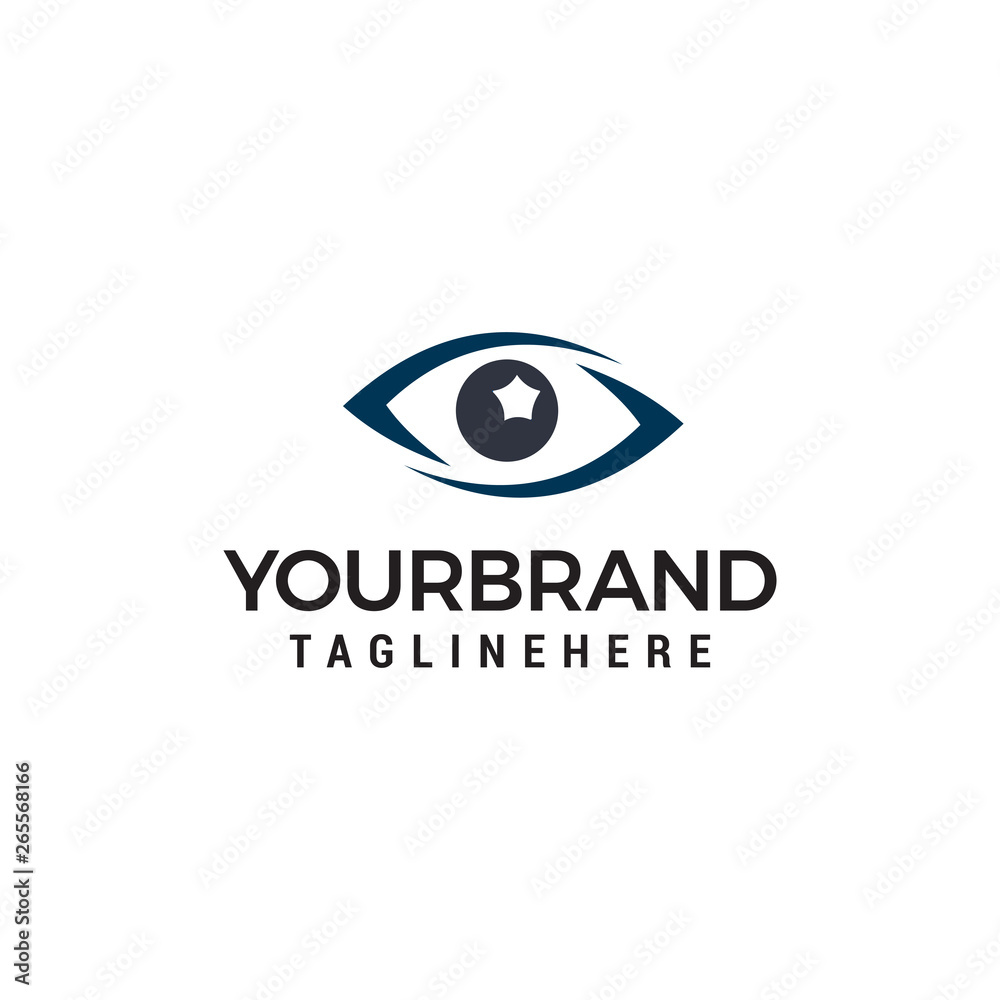 glasses eye logo design concept template vector glasses eye logo design concept template vector