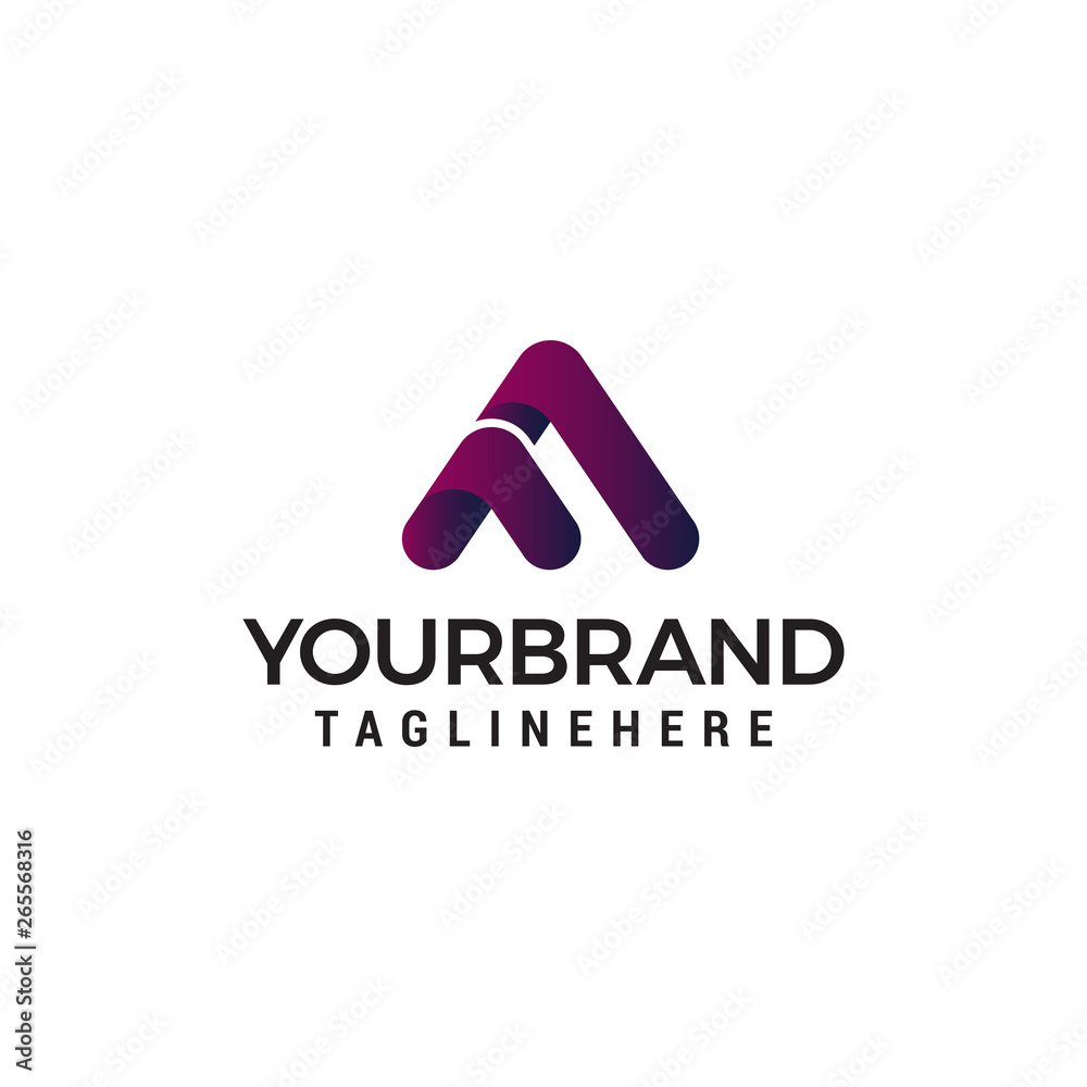 letter a technology logo design concept template vector letter a technology logo design concept template vector