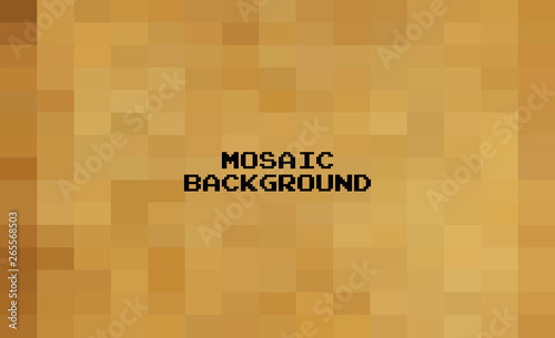 Abstract Dark Brown geometric Background, Creative Design Templates. Pixel art Grid Mosaic, 8 bit vector background.