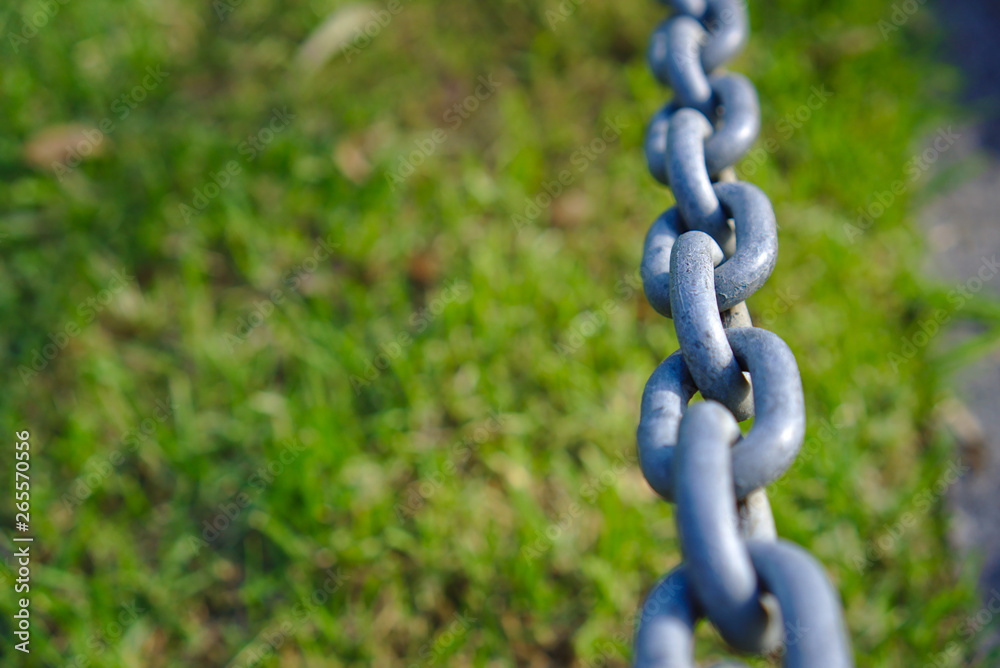 Close up view of chains Close up view of chains