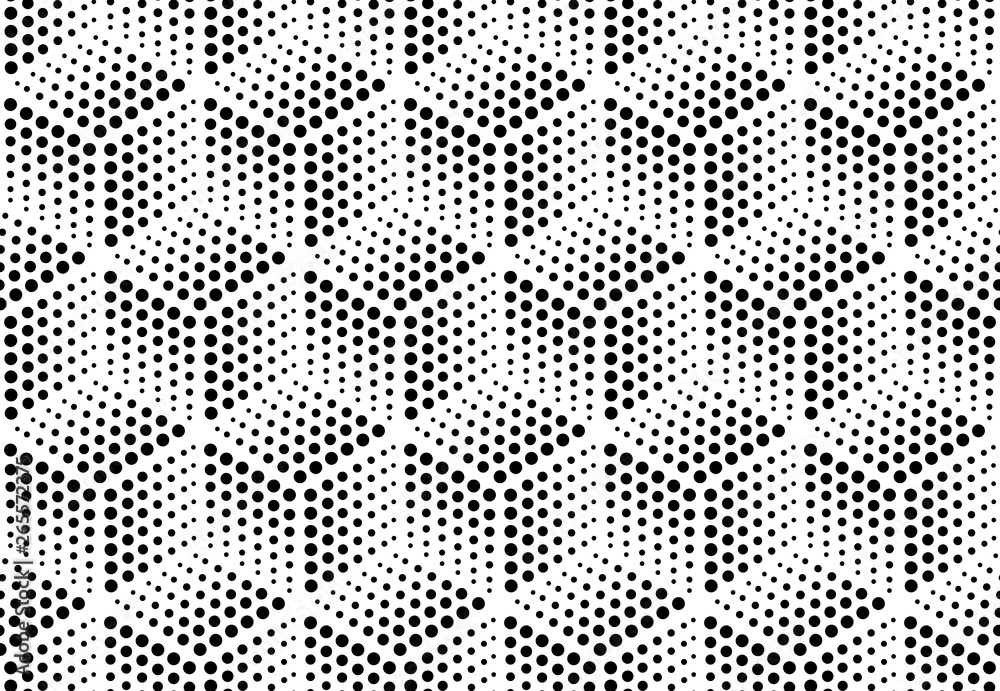 Abstract geometric pattern. A seamless vector background. White and black ornament. Graphic modern pattern. Simple lattice graphic design