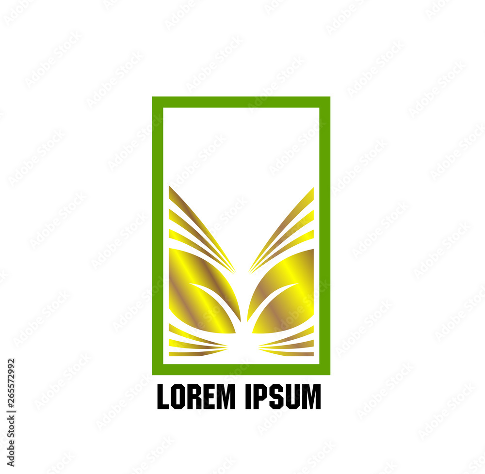 leaf logo icon for good farm company leaf logo icon for good farm company