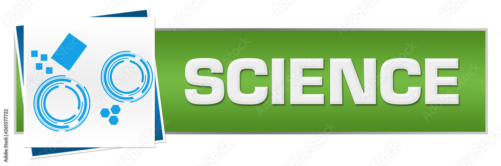 Science Green Blue Technology Block