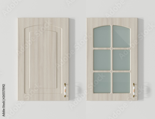 Door for kitchen cabinets white wood