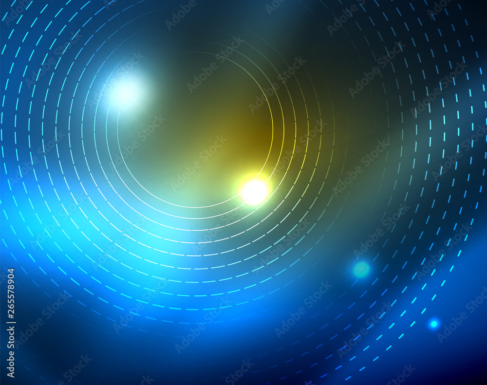 Shiny circles glowing abstract background Shiny circles glowing abstract background