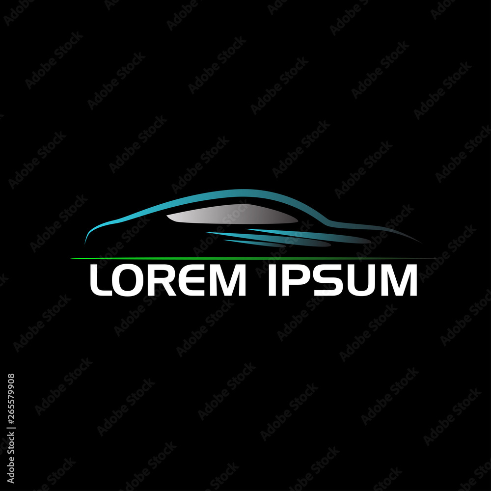 abstract line for car company logo icon abstract line for car company logo icon