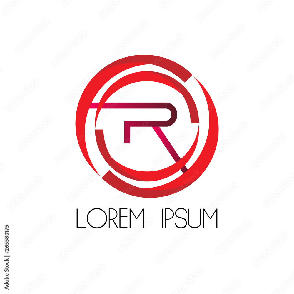 R initial letter for business company logo icon R initial letter for business company logo icon