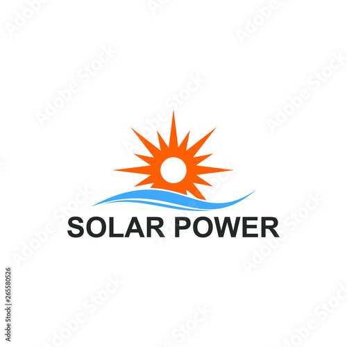 Solar power system logo