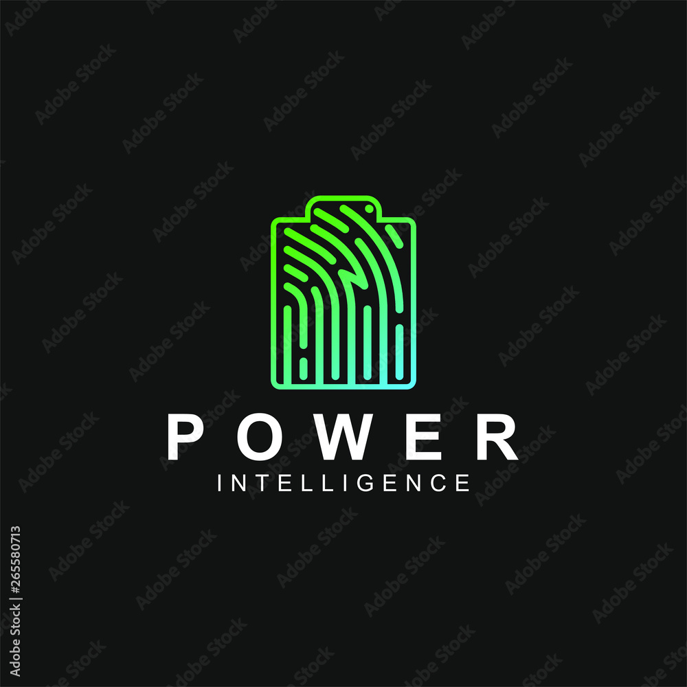 battery power logo design battery power logo design