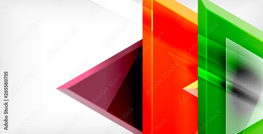 Glossy shiny triangles background Glossy shiny triangles background