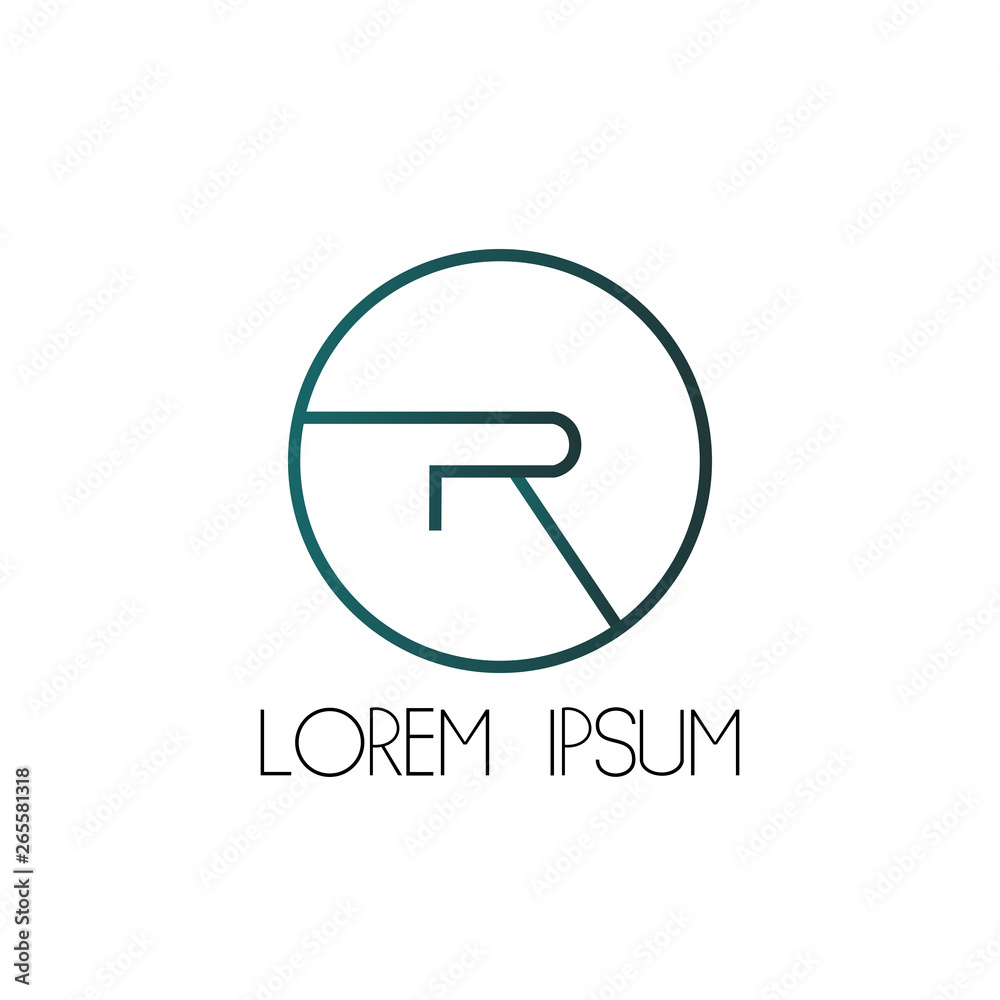 R initial letter logo icon for business company R initial letter logo icon for business company