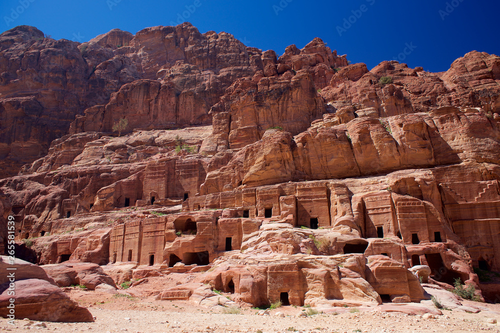 Petra village in Jordan Asia