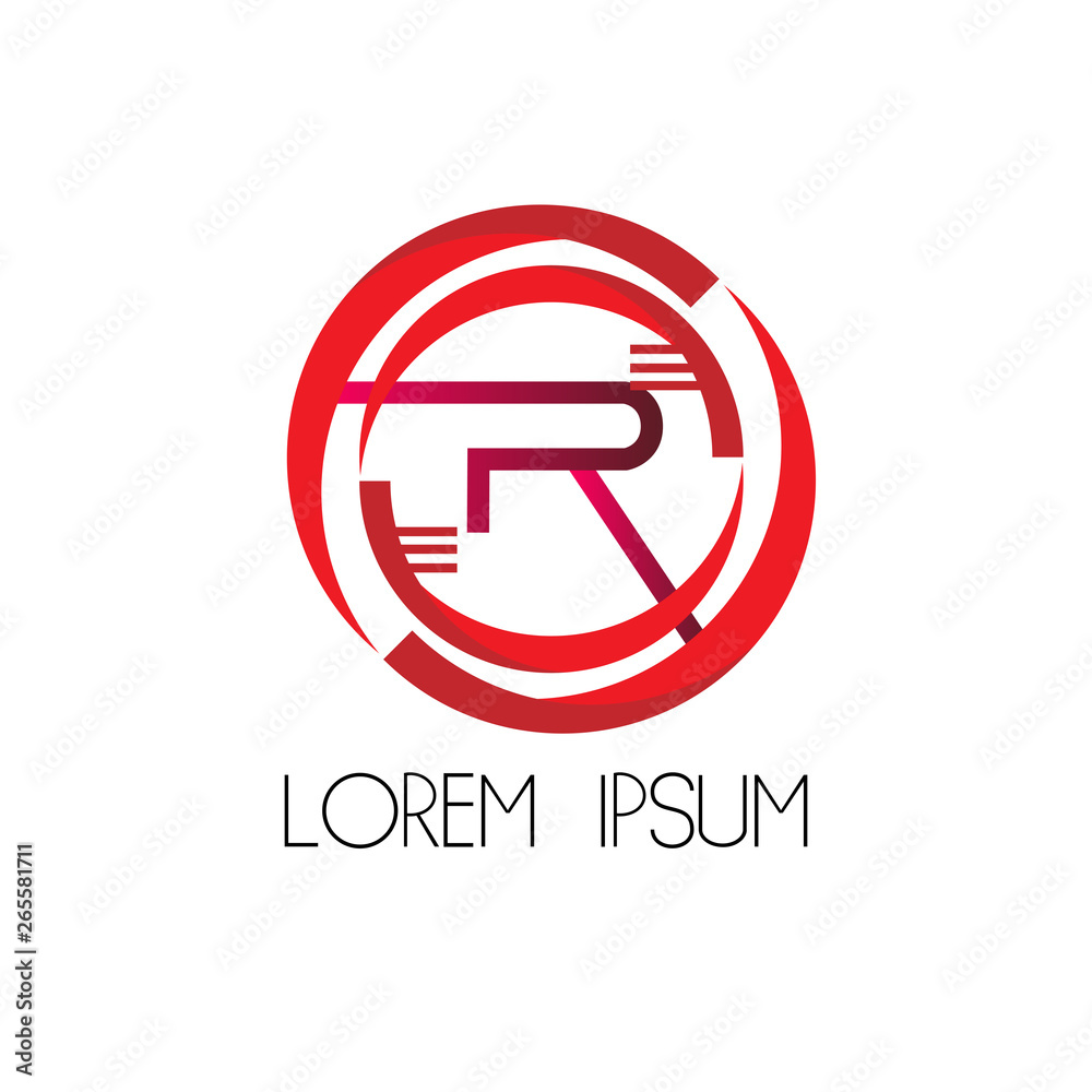 R initial letter logo icon for business company R initial letter logo icon for business company