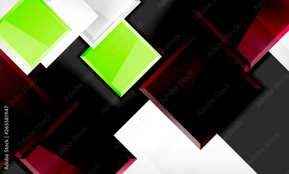 Color squares futuristic abstract background