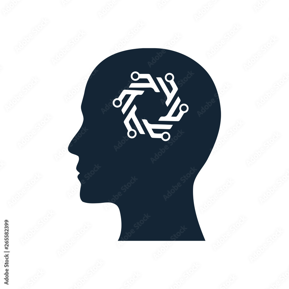 digital human head, brain, technology, head, memory, creative technology mind, artificial intelligence icon digital human head, brain, technology, head, memory, creative technology mind, artificial intelligence icon
