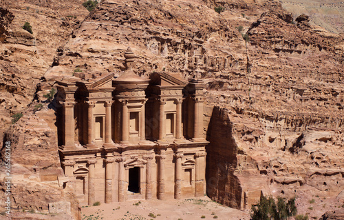 Petra Monastery in Jordan Asia photo