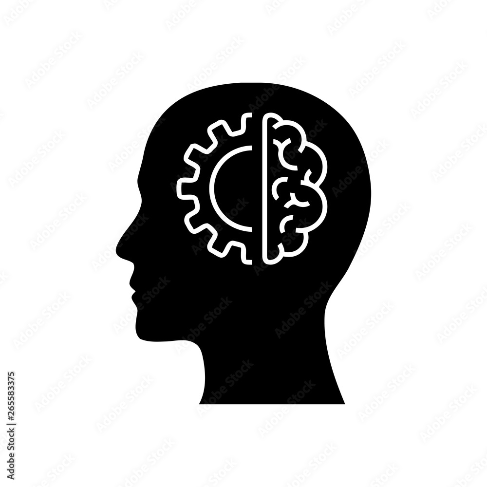 digital human head, brain, technology, head, memory, creative technology mind, artificial intelligence black icon digital human head, brain, technology, head, memory, creative technology mind, artificial intelligence black icon