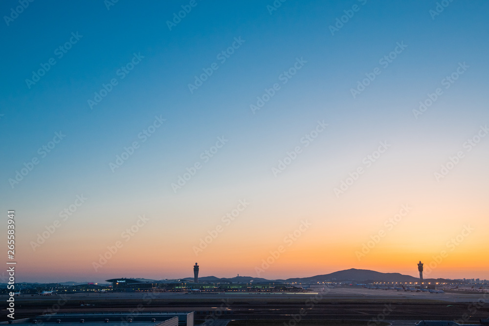 朝の仁川国際空港