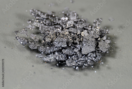 Macro of crystals of Iodine (I)