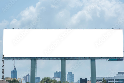 Blank billboard for advertisement.