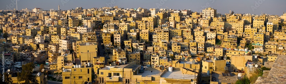 Amman Capital City of Jordan Houses Pattern Panorama