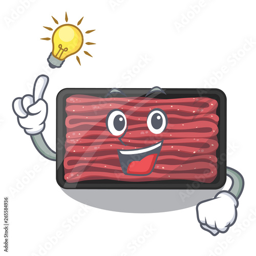 Have an idea minced meat in the cartoon shape