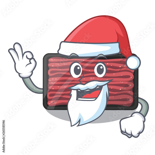 Santa minced meat in the cartoon shape