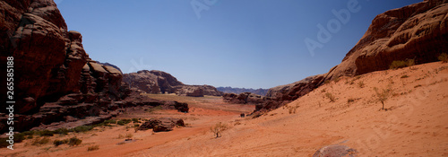 Wadi Rum Jordan Desert extra wide panorama © jankost