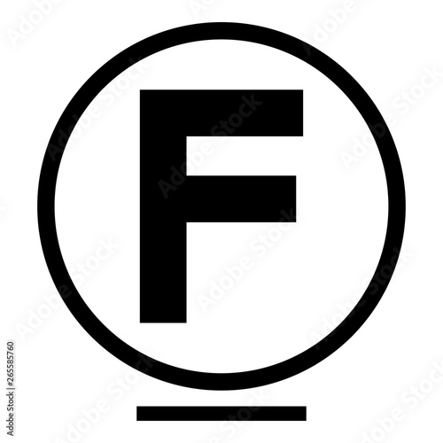 Cleaning with hydrocarbon monochlorotrichloromethane using ease mode Clothes care symbols Washing concept Laundry sign icon black color vector illustration flat style image