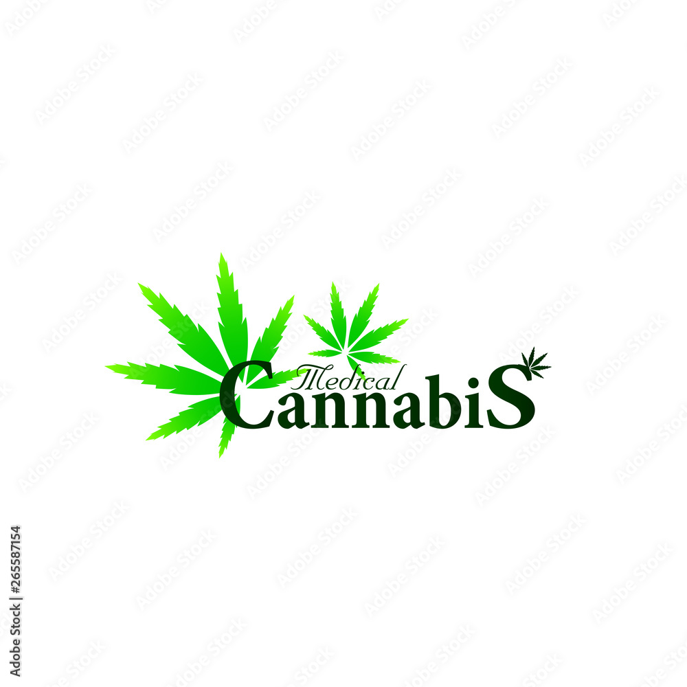 medical cannabis logo icon