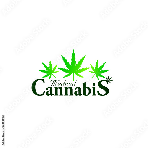 medical cannabis logo icon