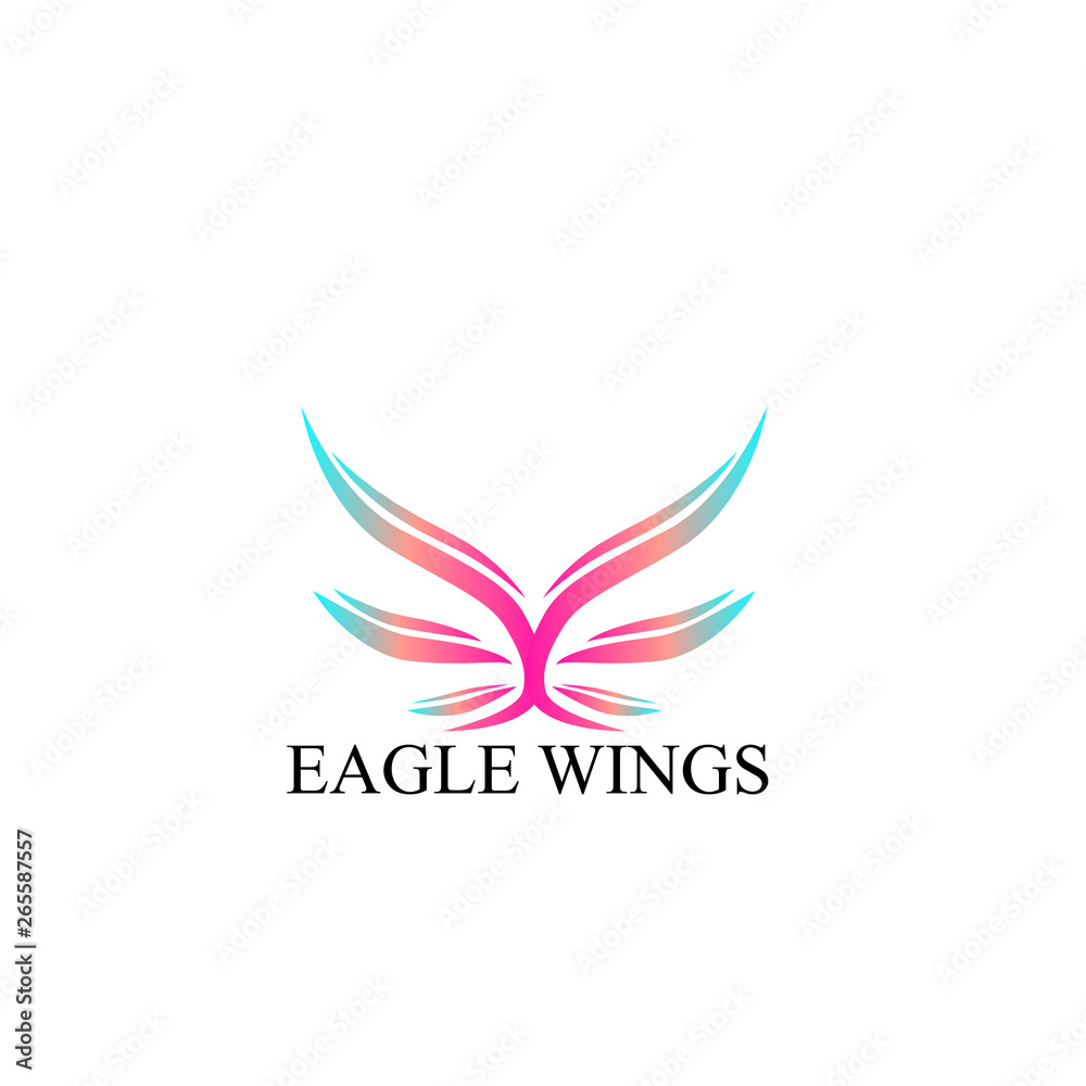 eagle wings logo icon eagle wings logo icon