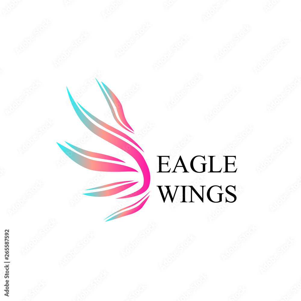 eagle wings logo icon eagle wings logo icon
