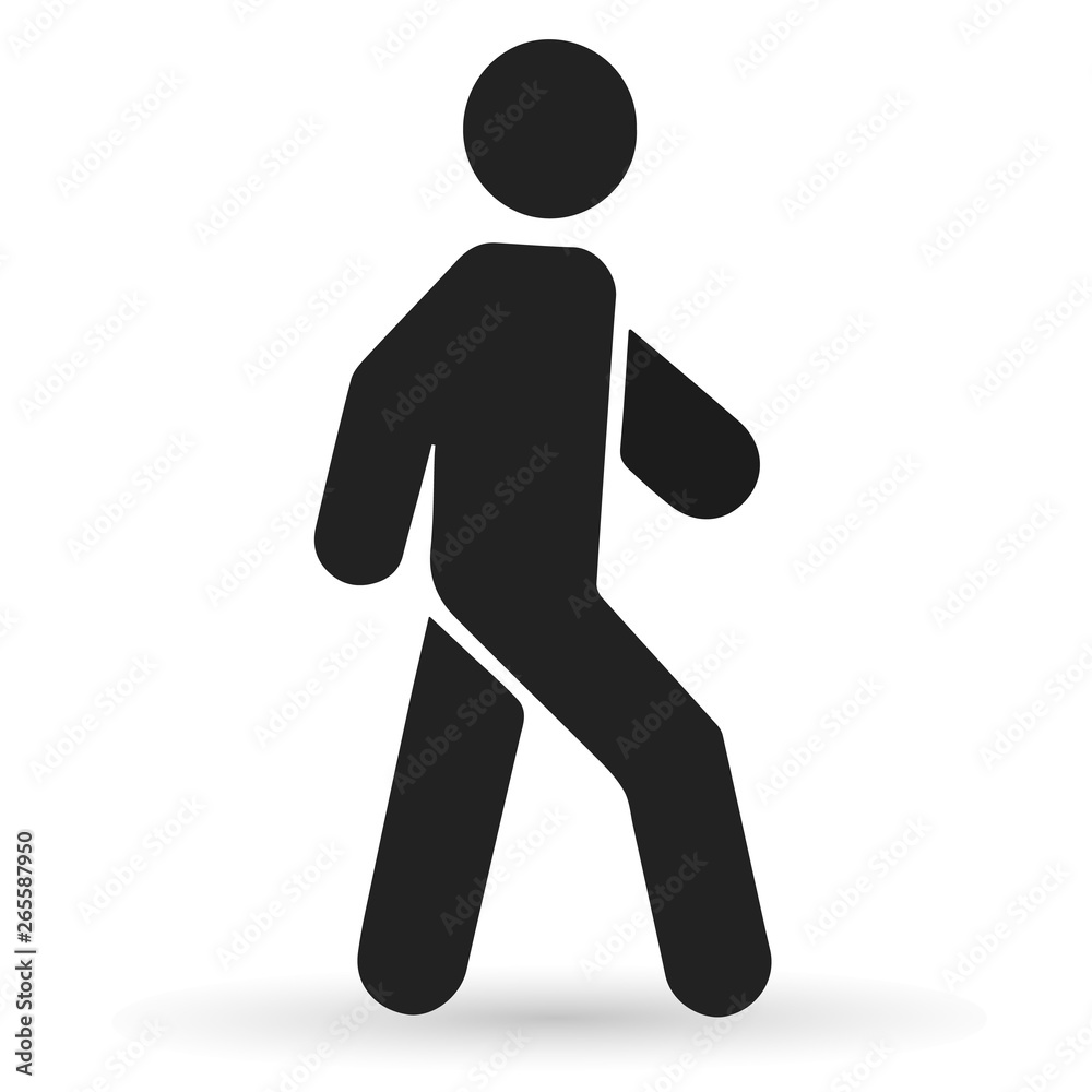 Walking man. Vector icon Walking man. Vector icon