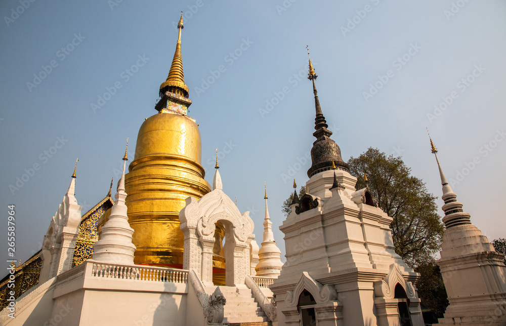 Wat Suan Dok temple, located in Chiang Mai Province, Thailand Wat Suan Dok temple, located in Chiang Mai Province, Thailand