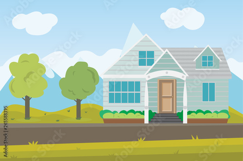 House and home template for Modern Real Estate company that building house, home, architectural, design, corporate branding identity - vector illustration Eps 10.