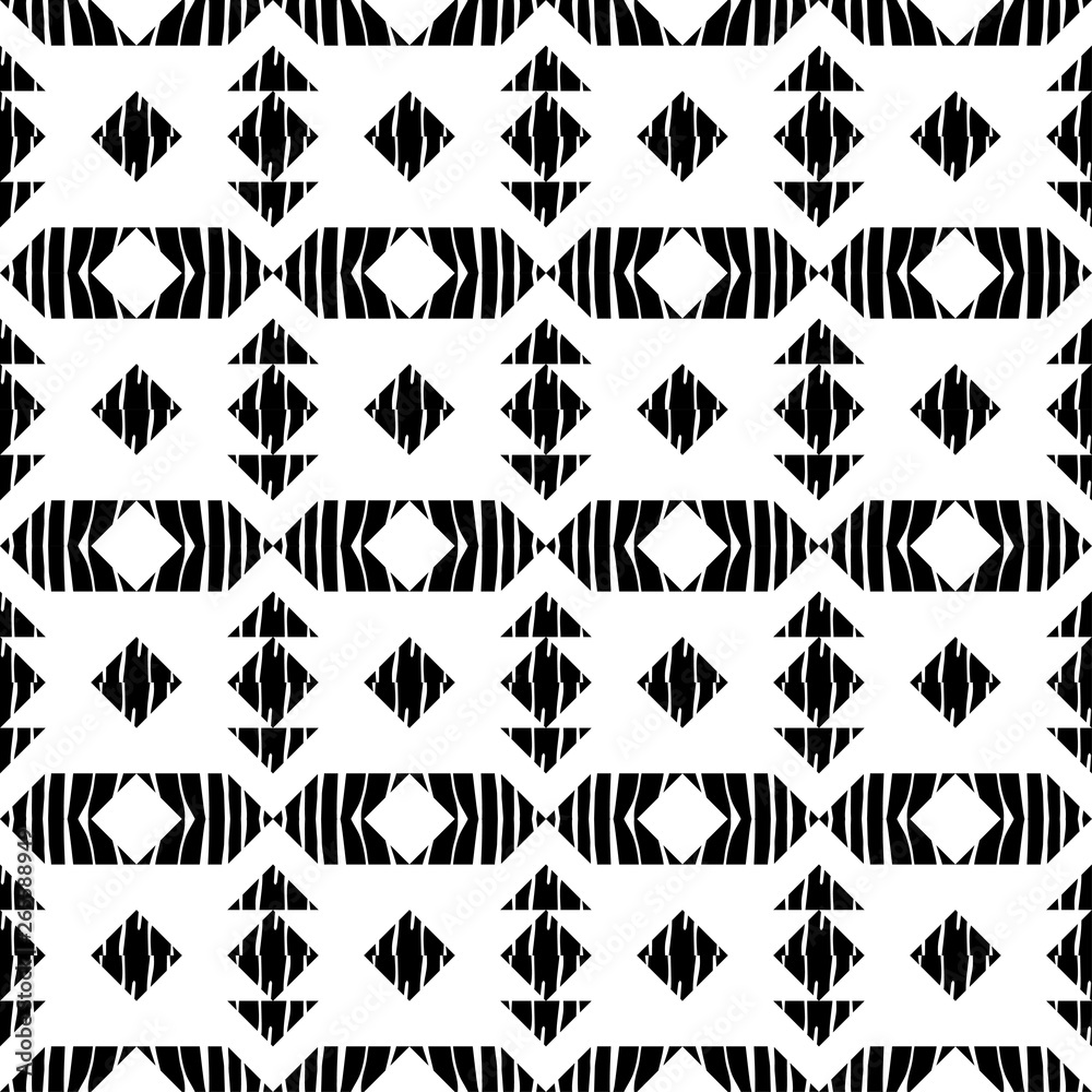 Naklejka premium Ethnic boho seamless pattern. Texture with Zebra stripes. Patchwork texture. Weaving. Traditional ornament. Tribal pattern. Folk motif. Can be used for wallpaper, textile, invitation card, wrapping, w