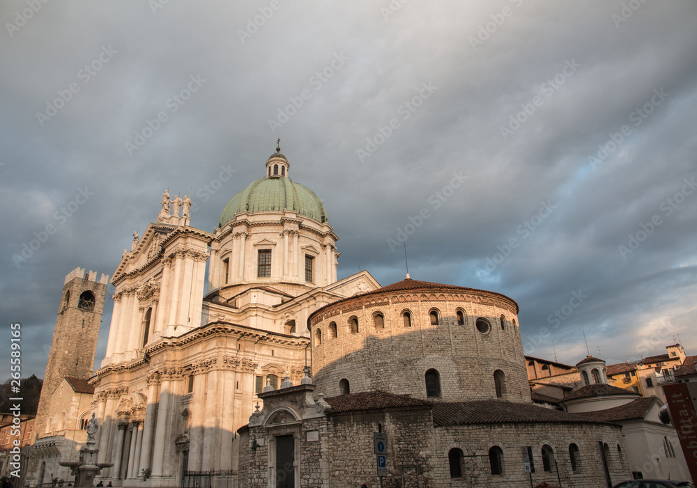 Duomo square, Brescia, Italy