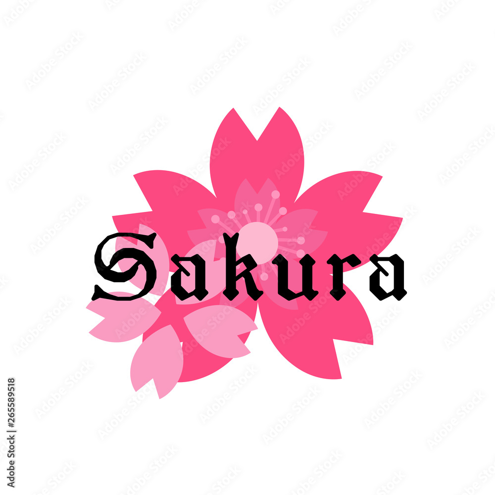 Obraz premium sakura flower icon