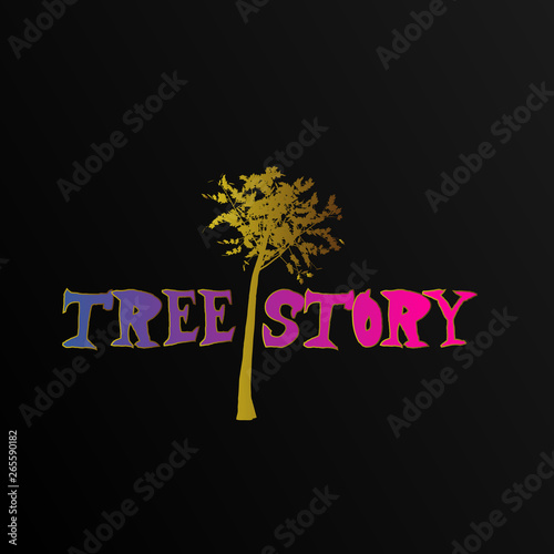 tree storee label photo