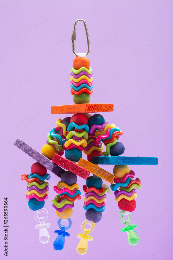 Wiggles and Wafers Bird Toy for all kind of birds, including Parrots. Prevents Bird Boredom.