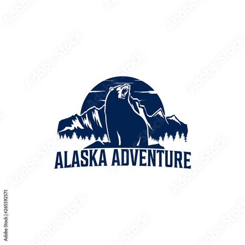 alaska adventure logo design