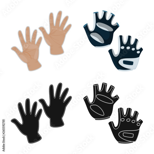 Isolated object of silhouette and safety sign. Collection of silhouette and comfort vector icon for stock.