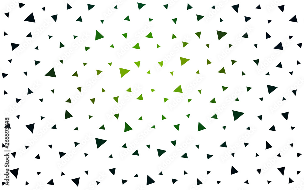 Dark Green, Yellow vector  shining triangular layout.