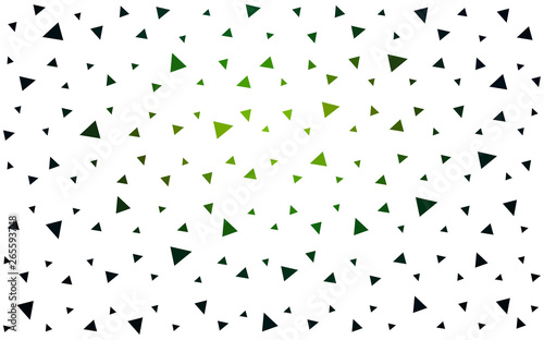 Dark Green  Yellow vector  shining triangular layout.