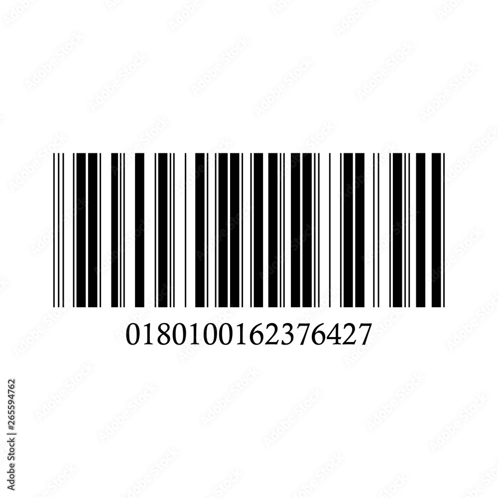 Barcode vector on a white background. Barcode vector on a white background.