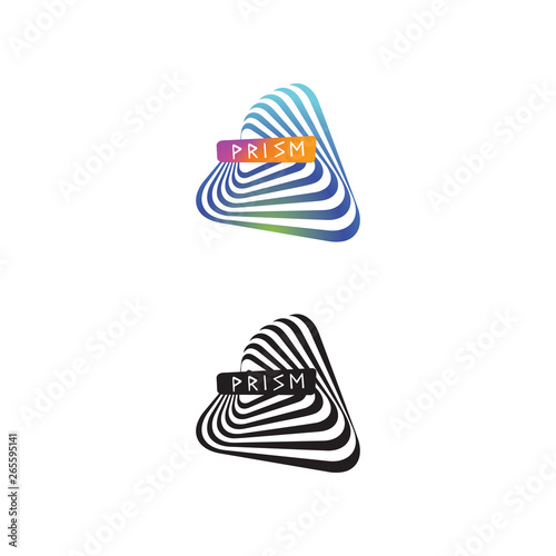 Prism logo, illustration, vector